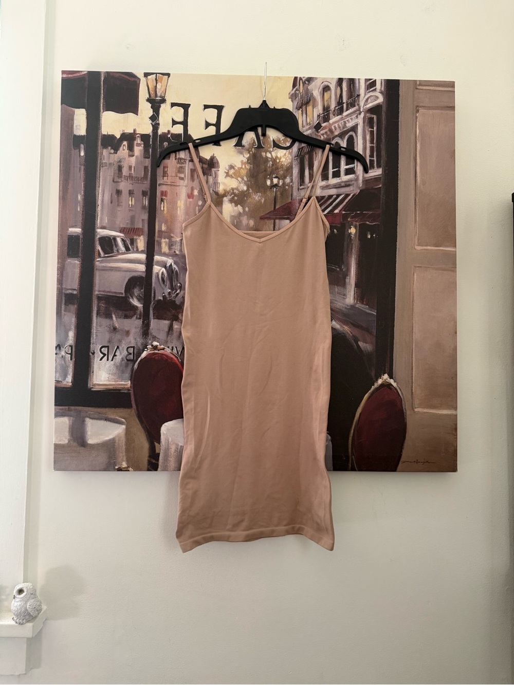 Free People Beige Slip Mini Dress